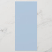 Menu Watercolour Blush Floral Dusty Blue Wedding (Dos)