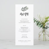 Menu waterverf Branch Wedding Reception (Staand voorkant)