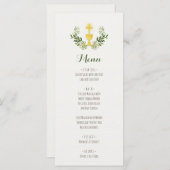 Menu waterverf eerste mededeling (Voorkant / Achterkant)