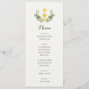 Menu waterverf eerste mededeling