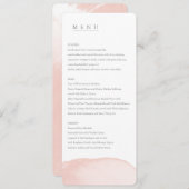 menu waterverf gemengde bruiloft (EENVOUDIGE INDEL (Voorkant / Achterkant)