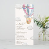 Menu We Can Bearly Wait Twins Baby Shower  (Debout devant)