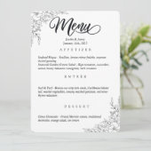 Menu Weddenschap Kaart (Staand voorkant)