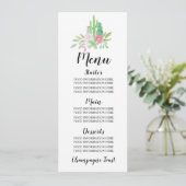 Menu Weddenschappen Cactus Reception Food Cacti (Staand voorkant)