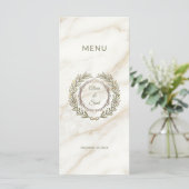 Menu Wedding Marble and Laurel / Boda Mármol y Laurel (Debout devant)