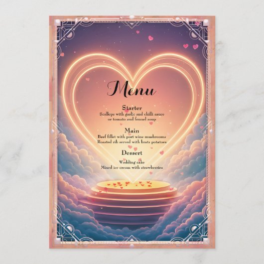 Menu Where Two Souls Choose Forever  (Devant)