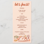 Menu Whimsgiving Friendsgiving Holiday CUSTO (Devant)