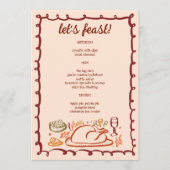 Menu Whimsgiving Friendsgiving HolidayCUSTOM (Devant)
