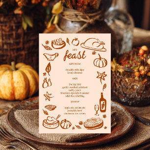 Menu Whimsgiving Friendsgiving HolidayCUSTOM