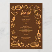 Menu Whimsgiving Friendsgiving HolidayCUSTOM (Devant)