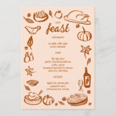 Menu Whimsgiving Friendsgiving HolidayCUSTOM (Devant)