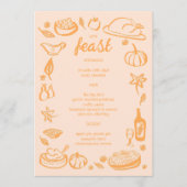 Menu Whimsgiving Friendsgiving HolidayCUSTOM (Devant)
