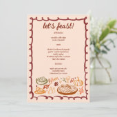 Menu Whimsgiving Vacances Thanksgiving Végétarien CUSTO (Debout devant)