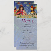 Menu Whimsical Fun Vintage Wedding (Voorkant / Achterkant)