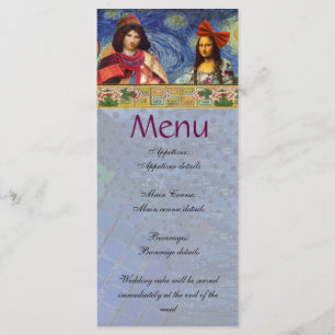 Menu Whimsical Fun Vintage Wedding