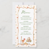 Menu Whimsical Italien Citrus Mariage (Devant)