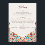 Menu Whimsical Luxury ivoire Floral Style Mariage front<br><div class="desc">Belle Invitation à célébrer des occasions spéciales et des festivals vient avec digital et E-invitation selon votre demande. Nous aimerions reproduire nos conceptions pour fabriquer plusieurs produits comme des cartes rsvp, des enveloppes étiquettes, et plus encore. La personnalisation est disponible pour l'impression sur demande à l'adresse info@shamaurcreatif@gmail.com. Vous êtes impatients...</div>