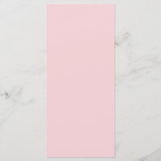 Menu Whimsical Quirky Squiggles Mariage rose (Dos)