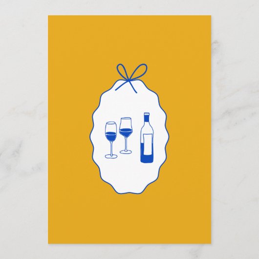 Menu Whimsical Stripes Handwritten Painted Wedding (Dos)