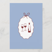 Menu Whimsical Stripes Handwritten Painted Wedding  (Dos)