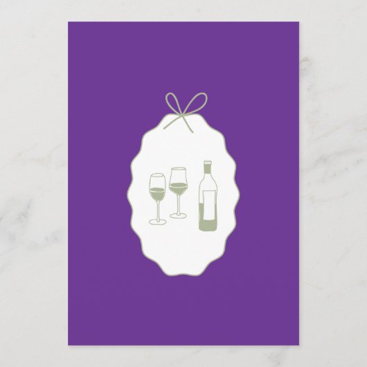 Menu Whimsical Stripes Handwritten Painted Wedding (Dos)