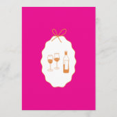 Menu Whimsical Stripes Handwritten Painted Wedding  (Dos)