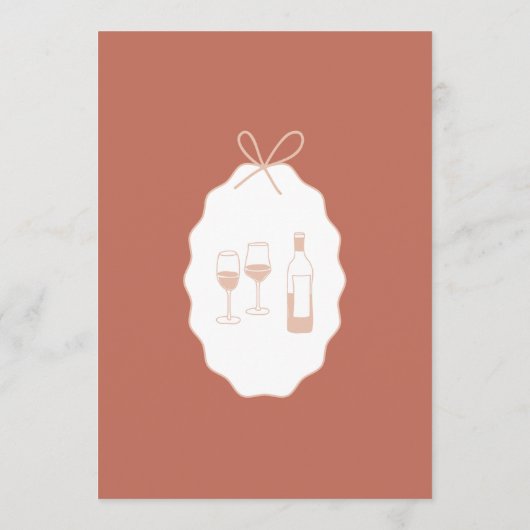 Menu Whimsical Stripes Handwritten Painted Wedding  (Dos)