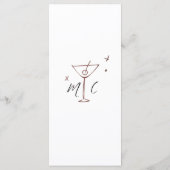 Menu Whimsical White Hand Drawn Illustrated Wedding (Dos)