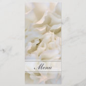 Menu White Floral Quinceañera (Achterkant)