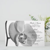 Menu White Orchid Wedding (Staand voorkant)