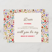 Menu Wild Rose Woods Exotic Flower Garden Mariage (Devant / Derrière)