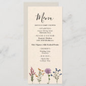  menu Wilde Baby shower (Voorkant / Achterkant)