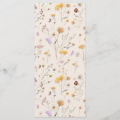 Menu Wildflower Boho (Achterkant)