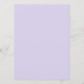 Menu Wildflower Lavender and Yellow Floral Wedding (Dos)