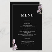 Menu Wildflower Wedding (Voorkant / Achterkant)