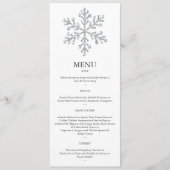 Menu Winter Snowflake 2 (Voorkant)