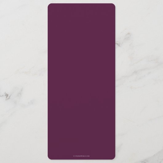 Menu Winterberry Leaf Motif Thanksgiving Appartement 4  (Dos)