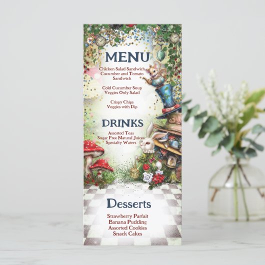 Menu Wonderland (Debout devant)