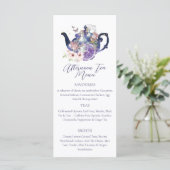 Menu Wonderland Fairytale Mariage Afnoon Tea Party (Debout devant)