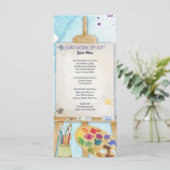 Menu Work of Art Baby Shower (Debout devant)