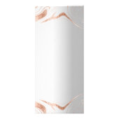 Menu zilver roos gouden marmer elegante bruiloft (Achterkant)