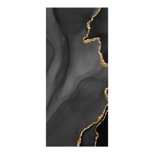 Menu Zwart, goud en grijs (Achterkant)