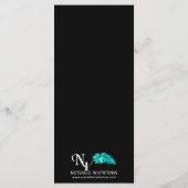 Menu Zwart-wit geometrisch Afstuderen (Achterkant)