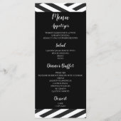 Menu Zwart-wit geometrisch Afstuderen (Voorkant)