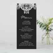 Menu Zwart-witluchters bruiloft (Staand voorkant)