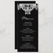 Menu Zwart-witluchters bruiloft (Voorkant / Achterkant)