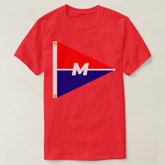 Menunkete Yacht Club Burgee TShirt (Design devant)