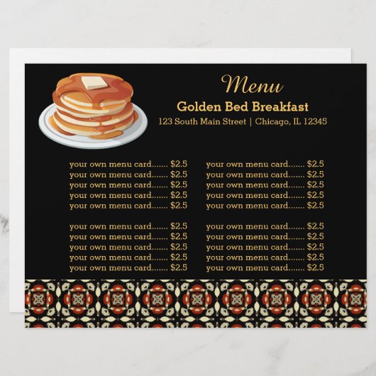 Menuontbijt (Voorkant / Achterkant)