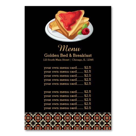 Menuontbijt Kaart (Voorkant)