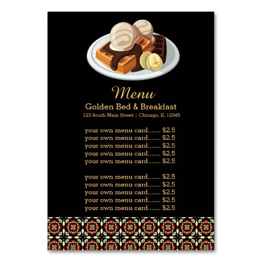 Menuontbijt Kaart (Voorkant)